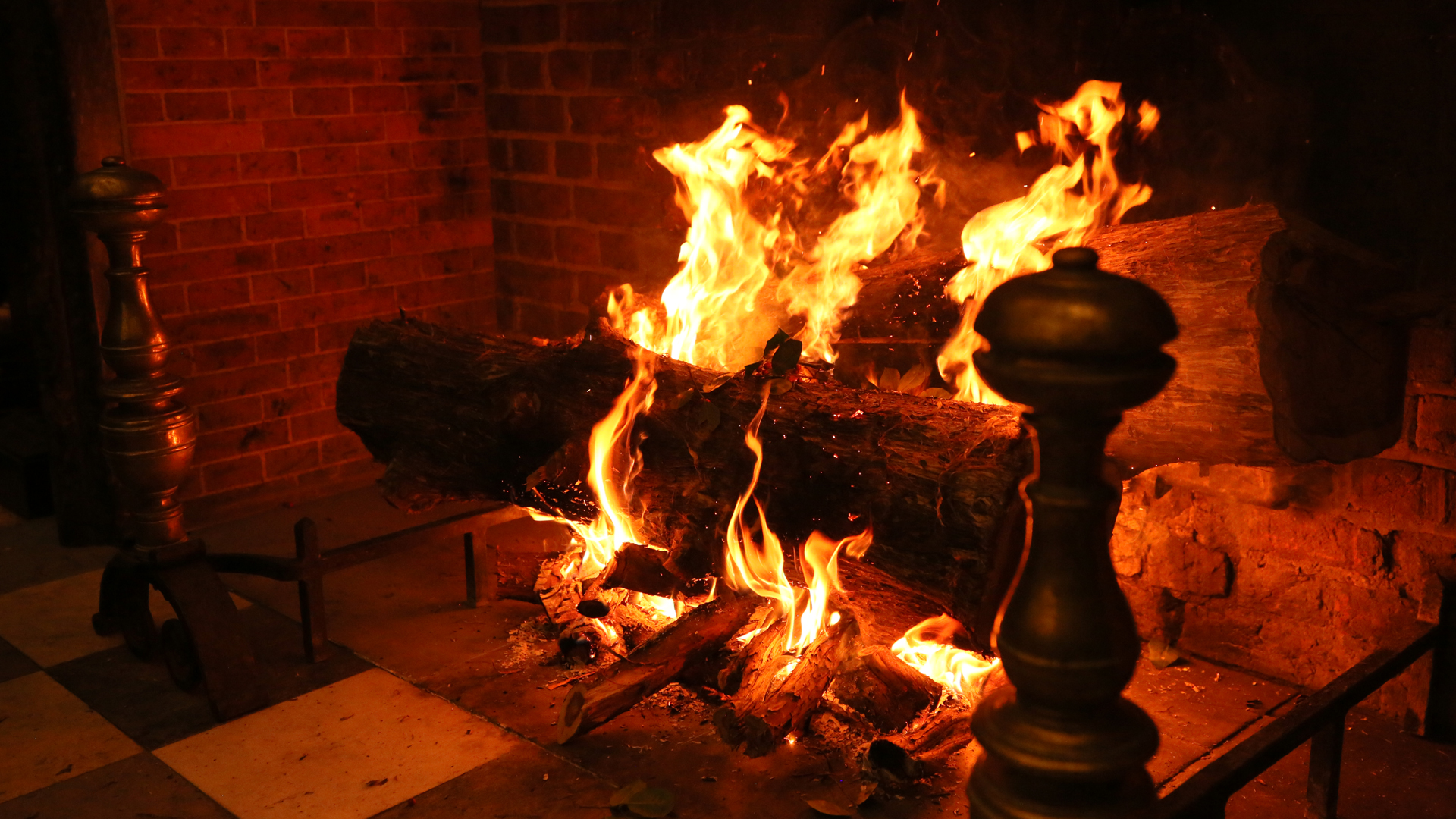 Yule Log Fireplace
